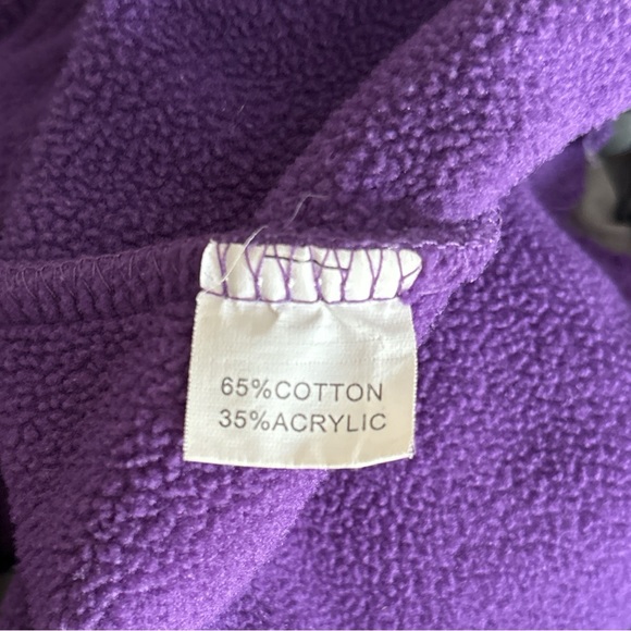 The North Face Jacket Women’s Size XL Purple Zip Up Colorblock Gray Fleece - Picture 6 of 6